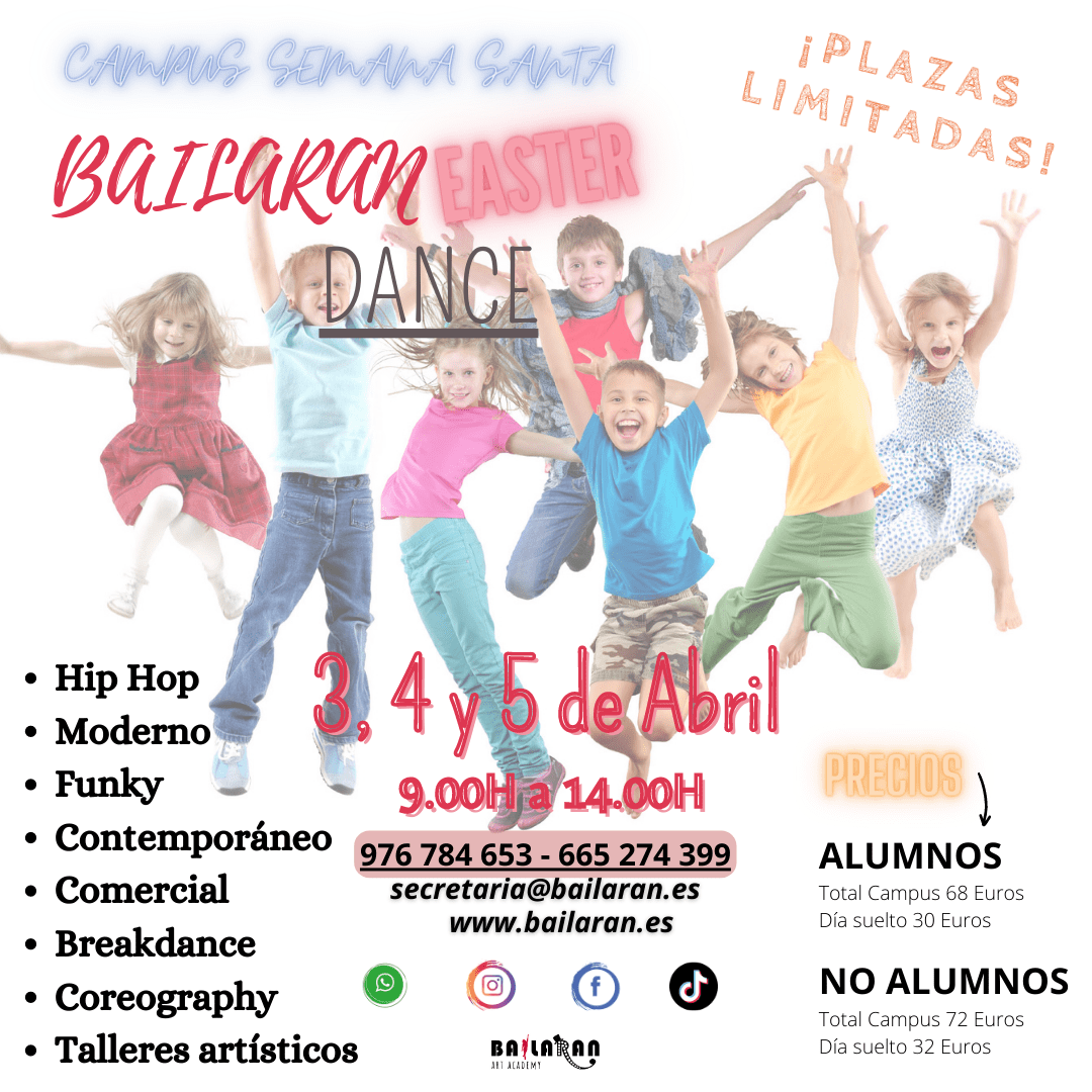 Campamento Easter Dance en Zaragoza