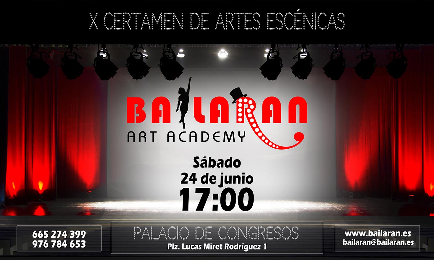 X Certamen de artes escénicas en Zaragoza - Escuela Bailarán